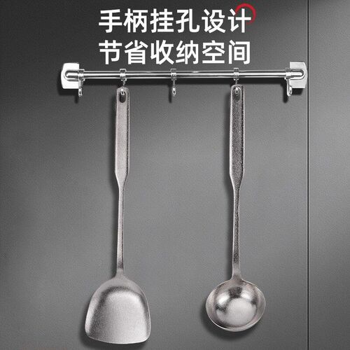 纯钛锅铲汤勺一体成型家用厨具套组钛锅铲子炒菜铲子厨房用品加厚