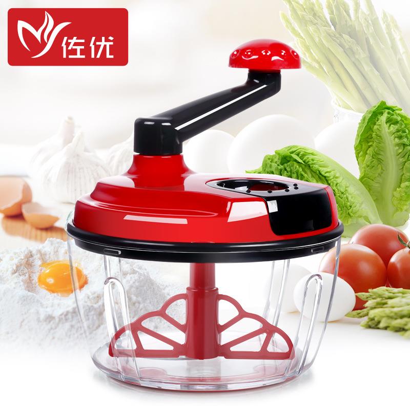 手动绞肉机多功能切菜器蒜切丝器家用碎肉机碎菜器蔬菜饺子馅水果