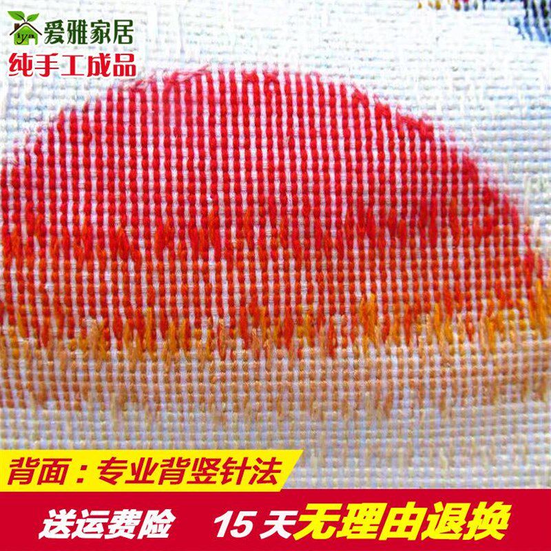 2024新款线绣马到成功十字绣成品纯手工绣好的八骏图客厅大画满绣