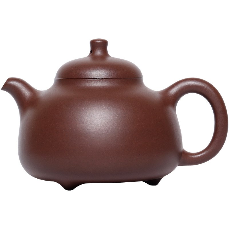 宜兴紫砂壶 原矿老紫泥乳鼎壶 吴俊梅手工制作 茶壶泡茶家用茶具