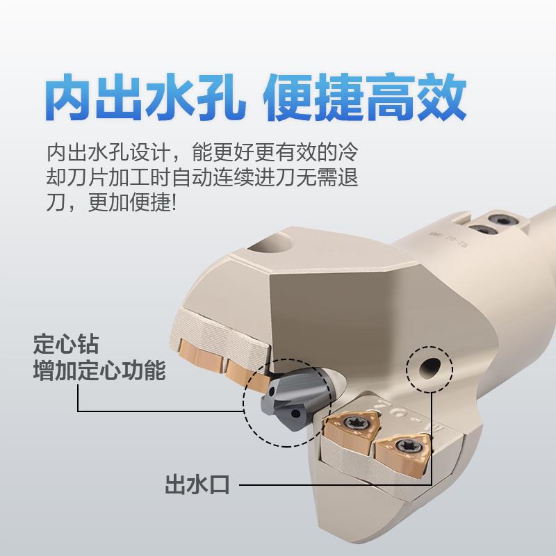 大孔径定心U钻直径45-200钻头VMD暴力钻快速钻深孔钻内冷出水钻头