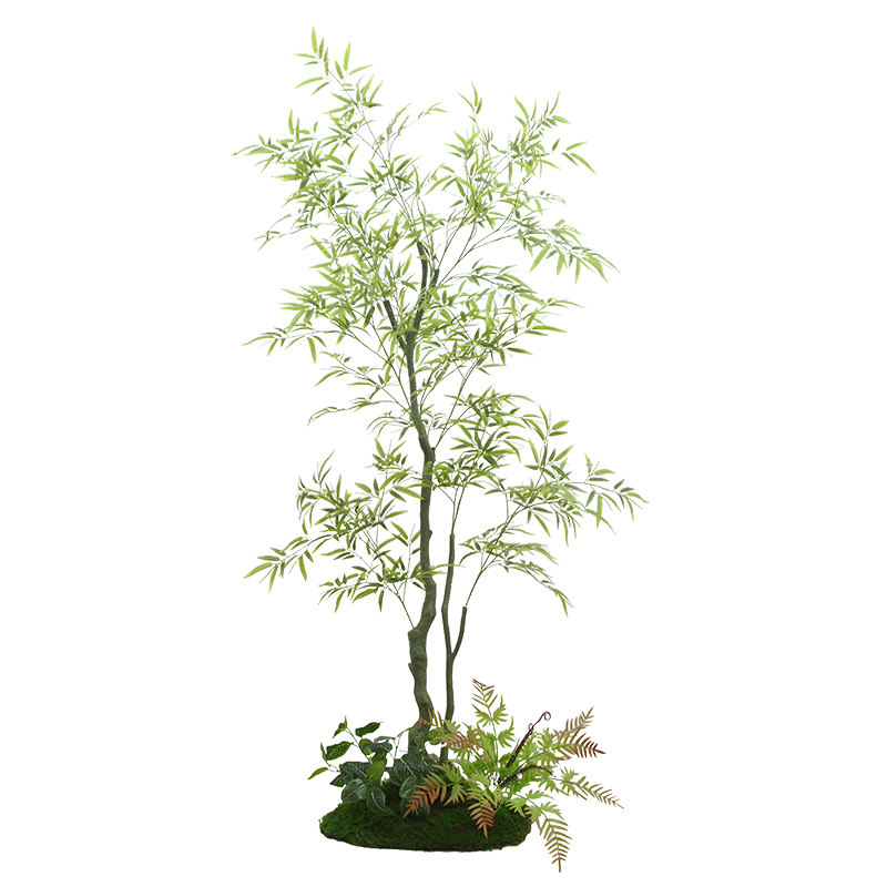 仿真竹子造景室内装饰隔断客厅屏风假绿植盆栽大型植物组合富贵竹