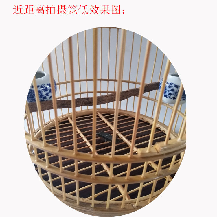 特价秀眼鸟笼圆笼靛颏竹子鸟笼玉鸟相思鸟笼竹制鸟笼红子平顶笼