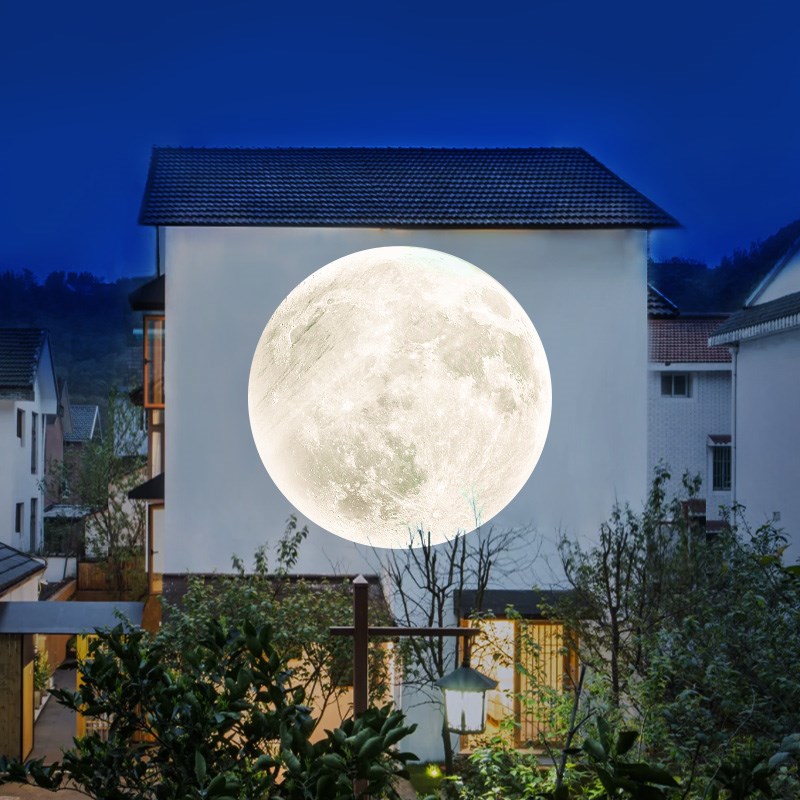 月球投影灯室内墙面玄关创意氛围月亮灯背景墙高级感地球星球射灯