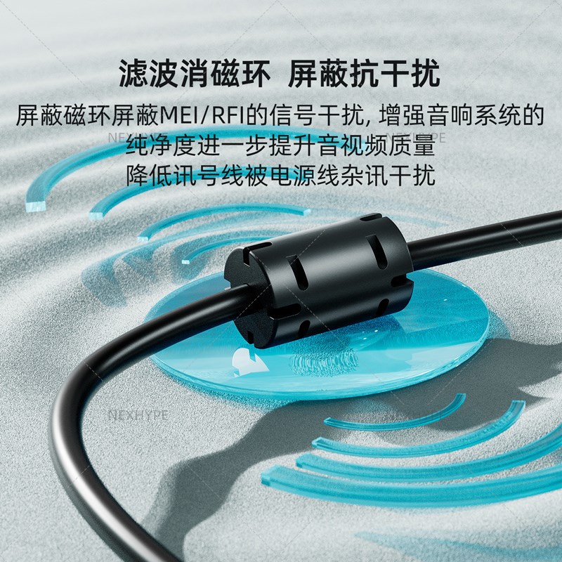 显示器DP线1.4电脑240Hz180电竞加长10米双头3米抗干扰emc屏蔽线