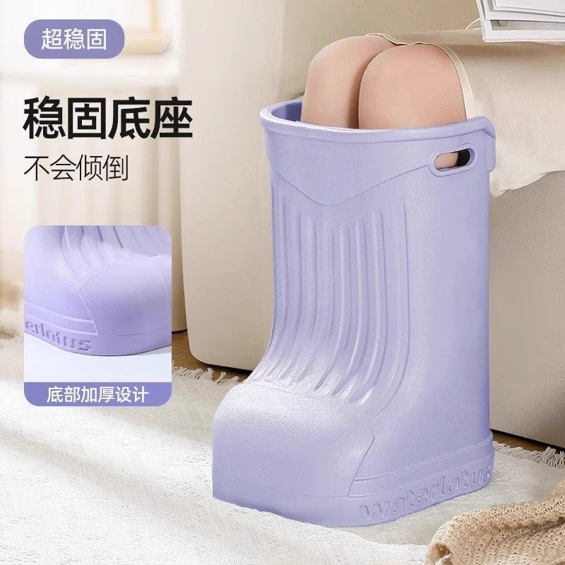 孕妇泡脚桶过小腿家用过膝泡脚桶靴保温高深桶省水足浴靴洗脚盆子