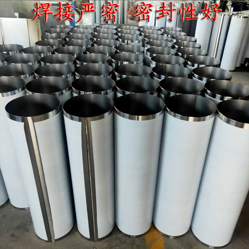 304不锈钢焊接风管碳钢无缝满焊管201镀锌螺旋白铁皮排烟管道定制