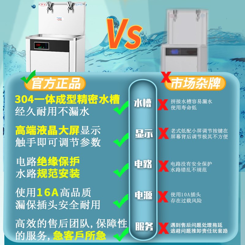 不锈钢工厂学校商用饮水机办公室医院过滤加热幼儿园恒温直饮机器