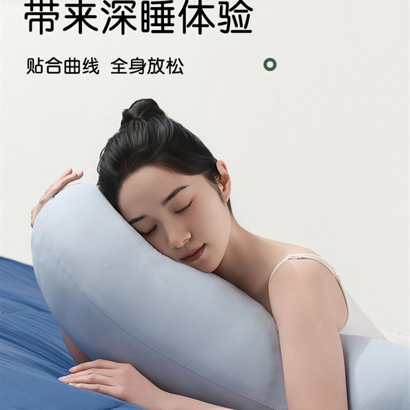 床上夹腿睡觉抱抱枕侧睡凉感冰丝长条女生专用人体工学深睡靠垫