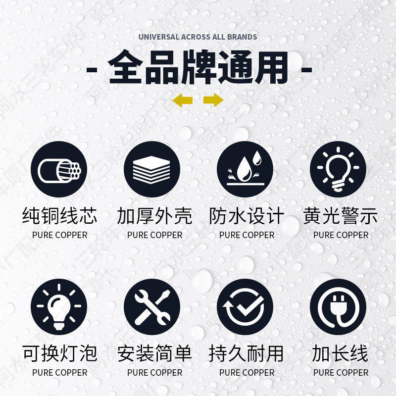 摩托车转向灯通用12v48v60v72v电动三轮车前后方向指示灯转适用于