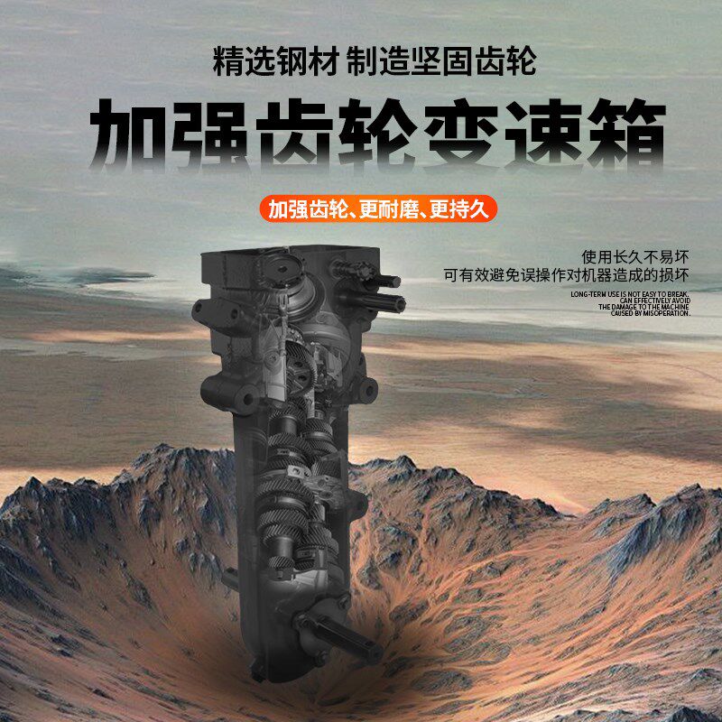 两驱直连小型耕耘机小型多功能农用旋耕除草耕地松土开沟犁沟起垄