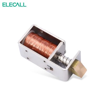 伊莱科家用小型电磁锁电磁门暗装12v24v微型电控磁力锁门禁EML1
