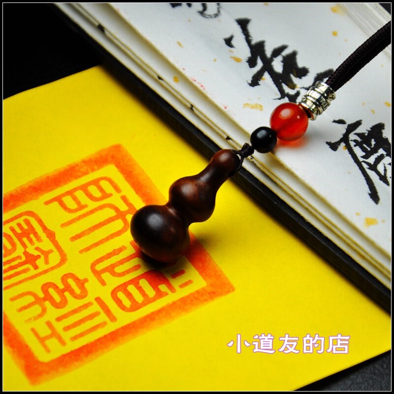 正宗天然雷击枣木小葫芦吊坠雷劈老料手机钥匙挂件福禄无事牌项链