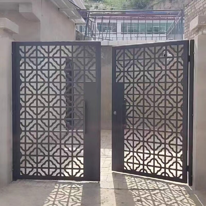 欧式铁艺大门防盗门别墅围墙栅栏门庭院门花园院子门单双开定制门