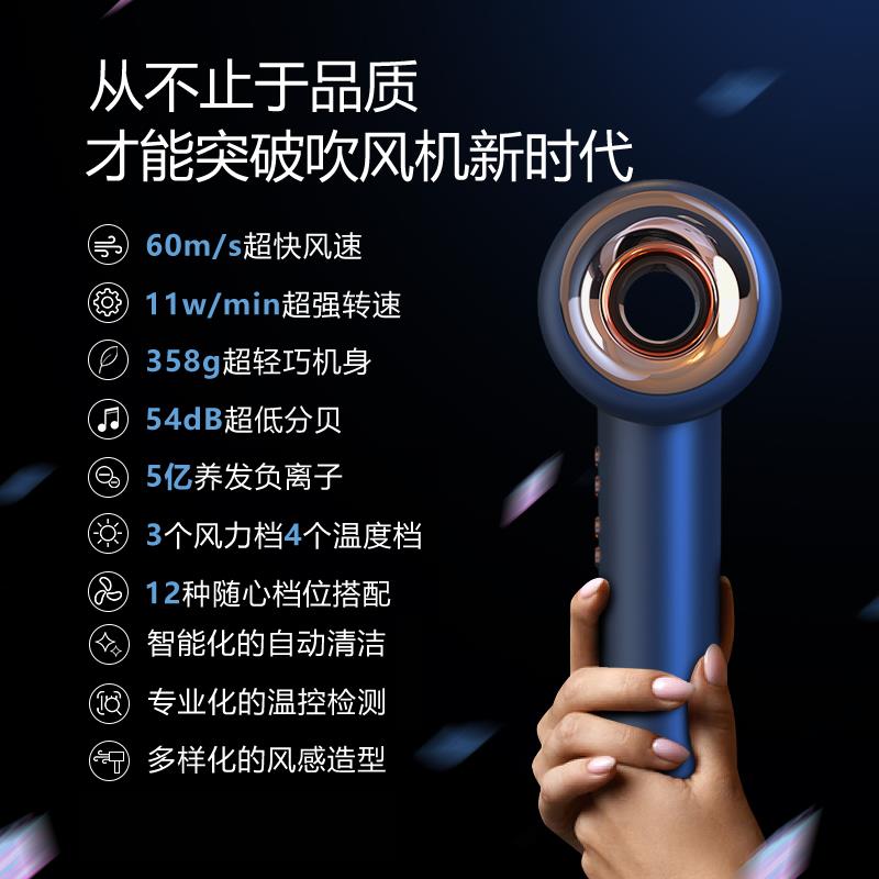 无叶吹风机高速干护发廊专用大功率负离子吹风筒电吹风冷热不伤发