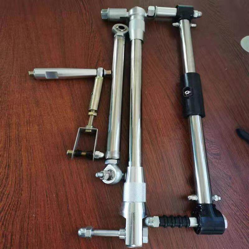 栅栏道闸连接杆小区门禁起落杆连接件栅栏杆配件通用不锈钢拉杆