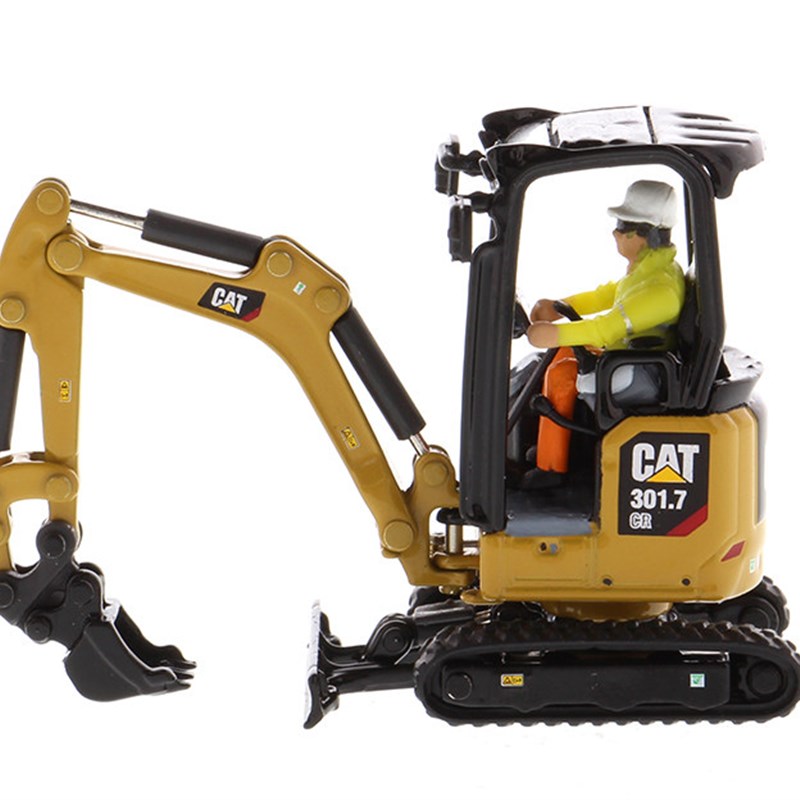 DM 1:50 CAT301.7 CR 卡特彼勒小液压挖掘机带工具合金模型 85597