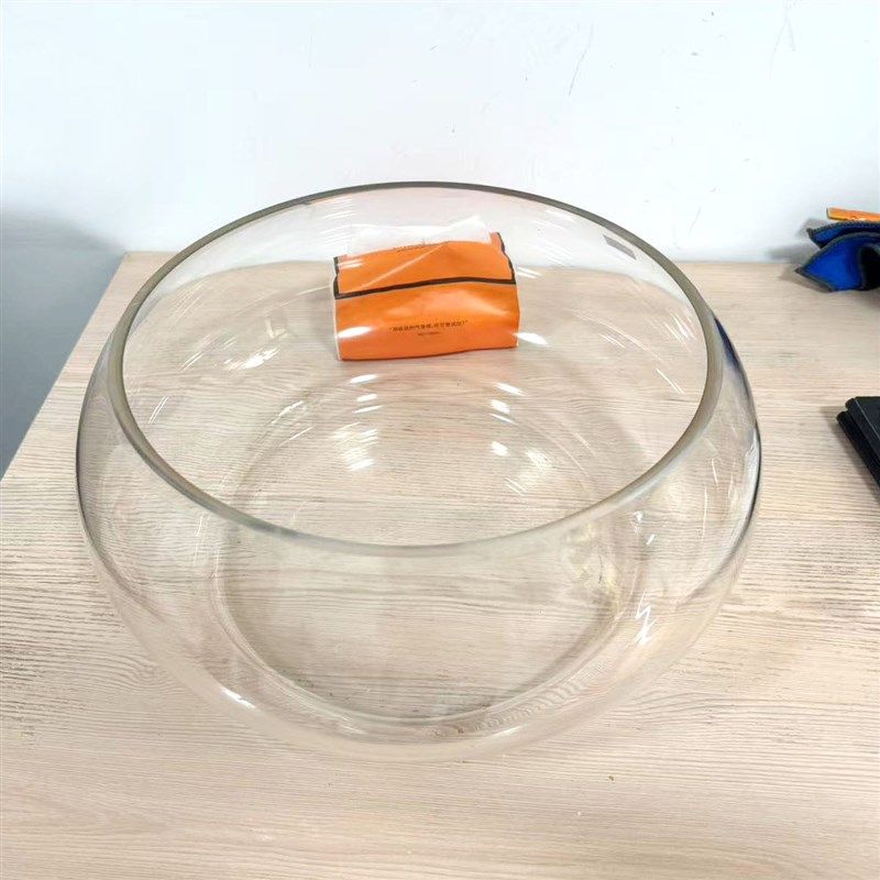 玻璃水培植物大号鱼缸圆形加厚水培金鱼缸桌面小型迷你乌龟缸圆球