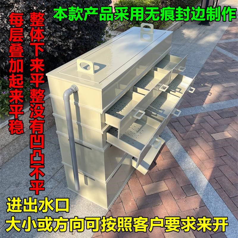 新升级抽屉式滴流盒鱼缸鱼池过滤箱干湿分离盒水循环过滤系统上滤