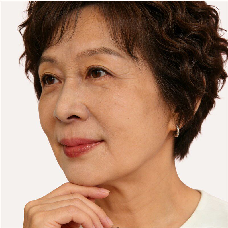 假发全头套女中老年女士妈妈短发造型全真自然真人发丝卷发假发套