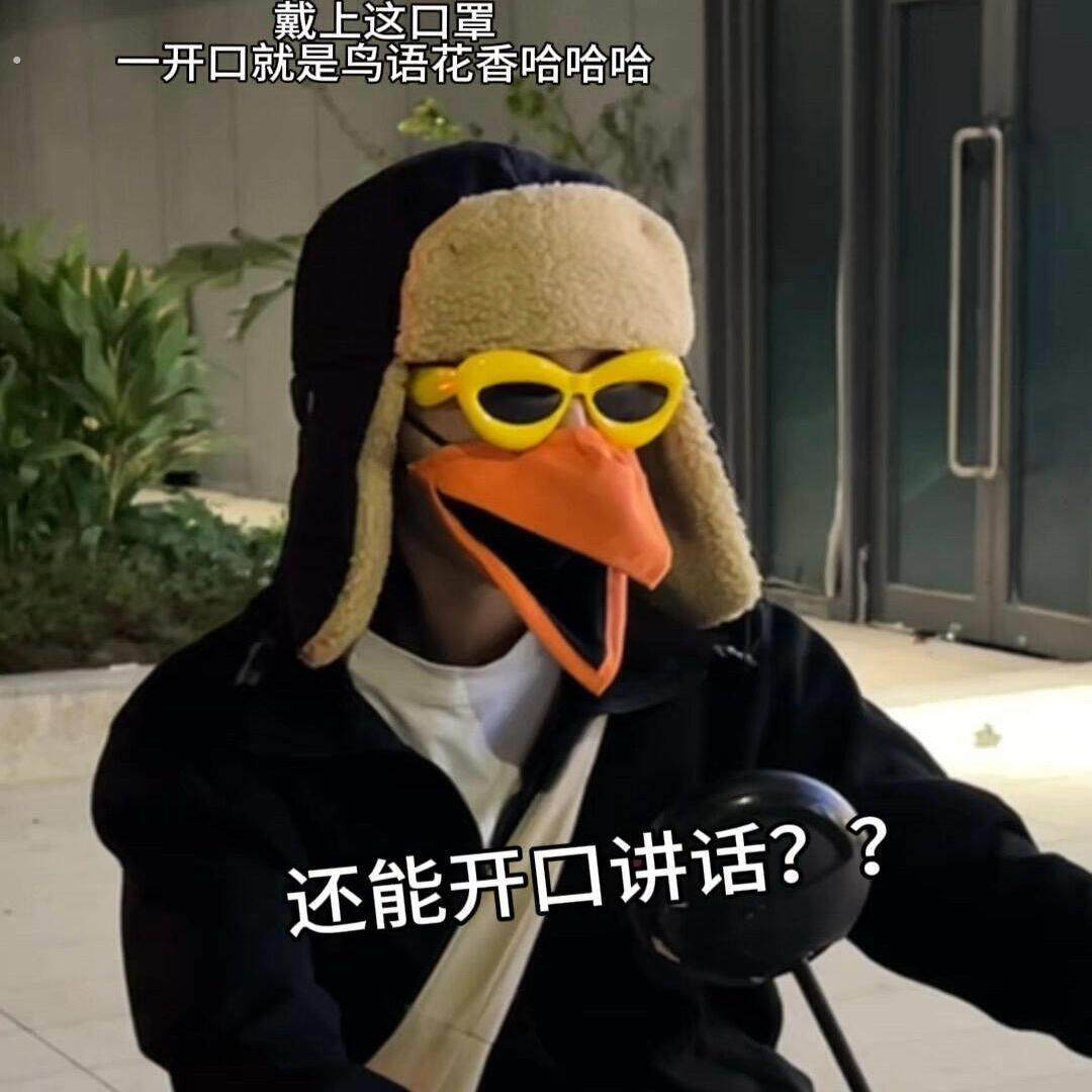 乌鸦口罩立体搞怪抽象面罩彷真鸟嘴装饰品可张嘴防风罩送朋友礼物