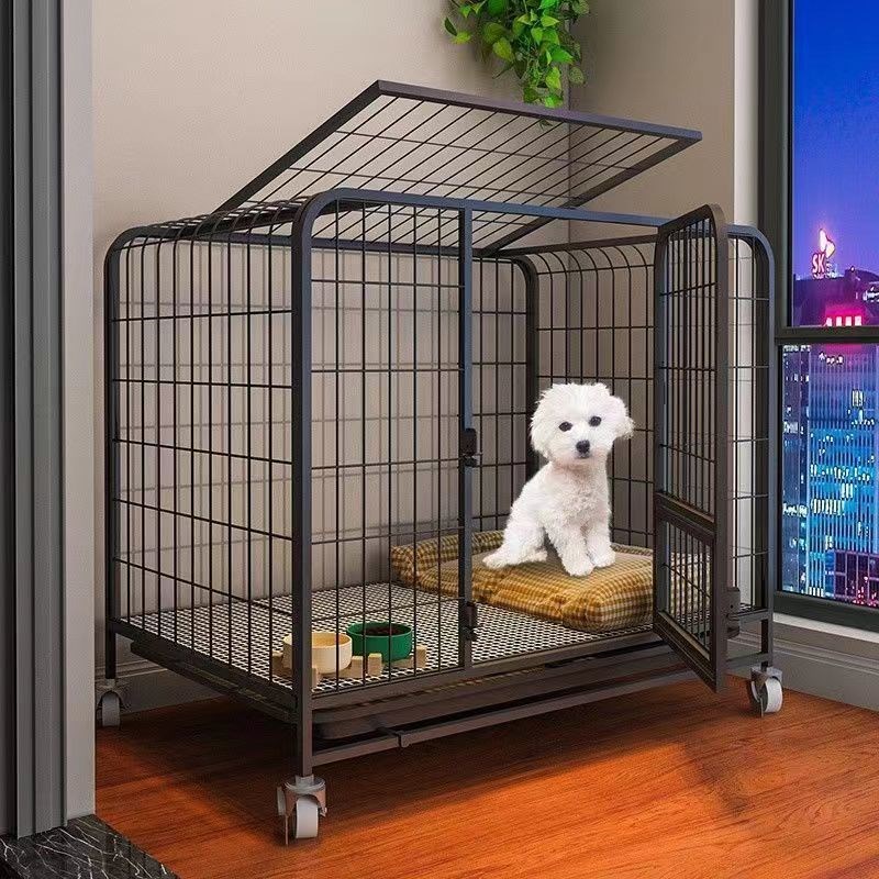 狗笼子中型小型犬室内狗窝带厕所柯基专用狗屋幼犬大型狗方管围栏