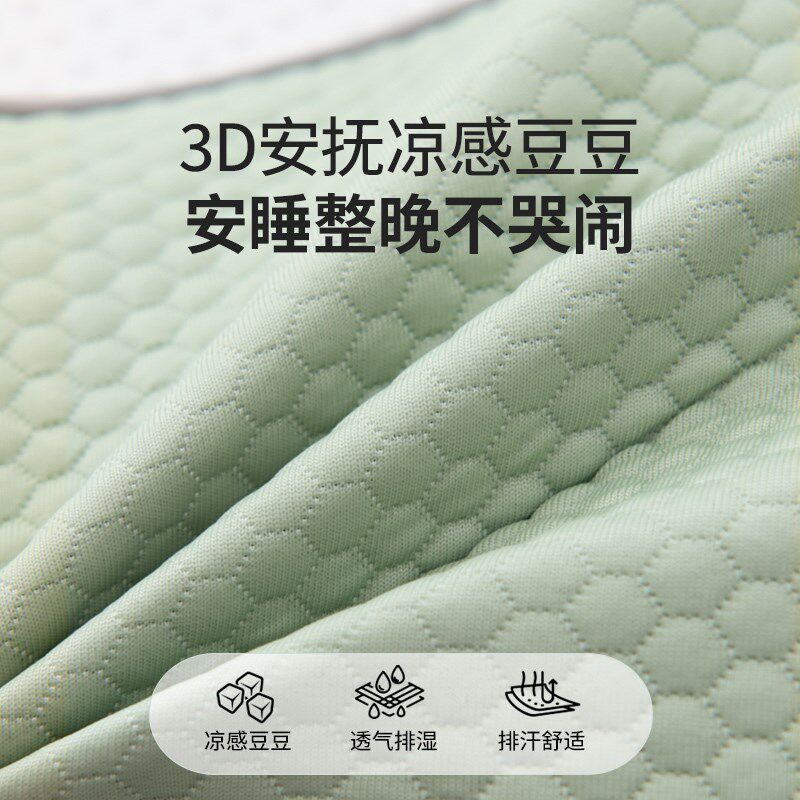 全荞麦枕头夏季儿童凉枕护颈椎助睡眠专用偏硬整头学生午睡6-10岁