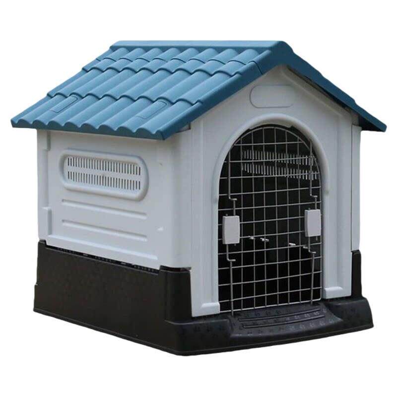狗窝室外大型犬狗屋塑料狗笼别墅大中小型金毛泰迪挡风板带门锁房
