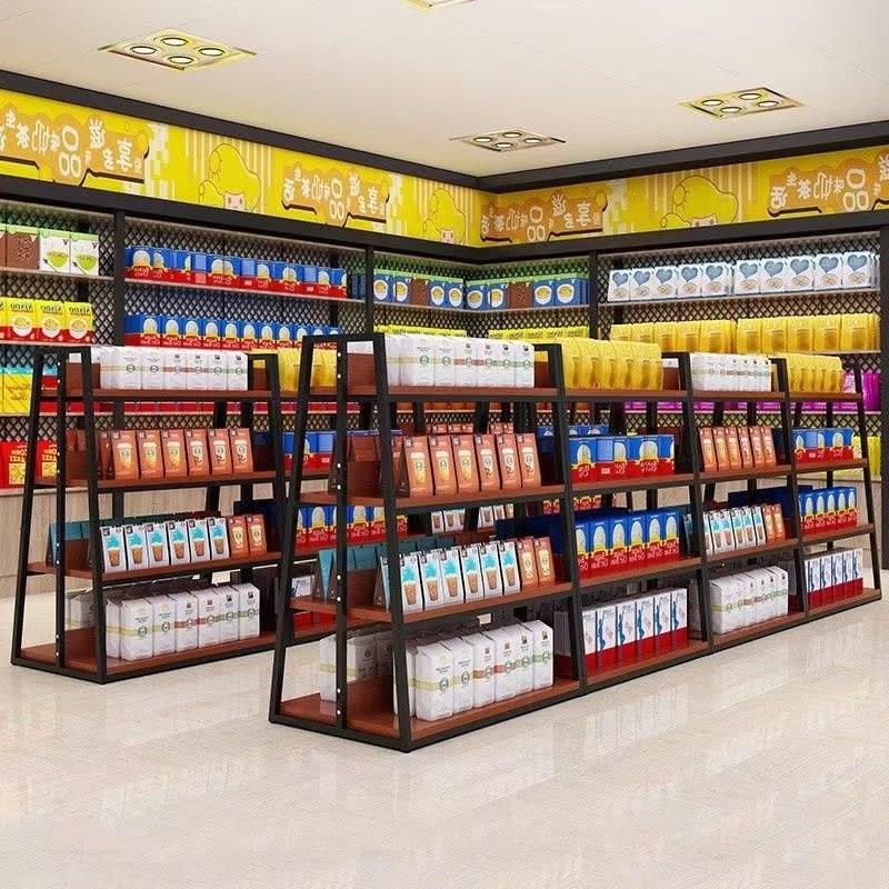 货架展示架化妆品陈列架子宠物文具母婴便利店超市多层铁艺置物架