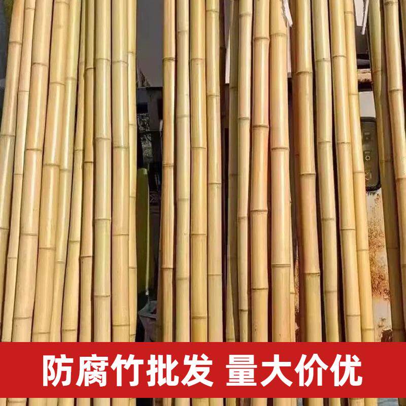 防腐竹竿成都厂家直销防霉加直耐用庭院围挡装饰竹篱笆楠竹竹杆