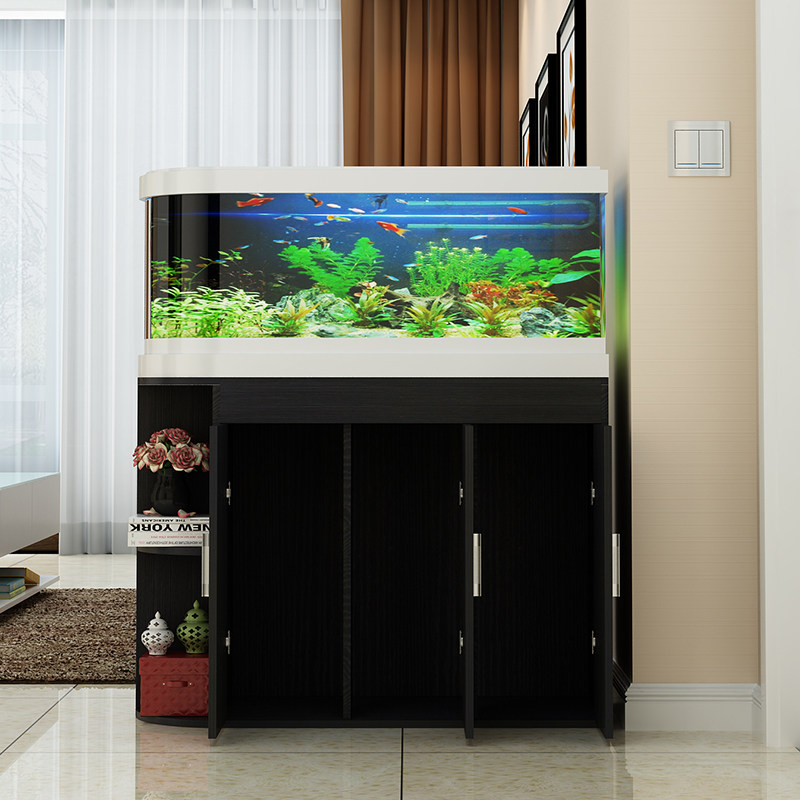 新款子弹头鱼缸底柜 隔断吧台客厅柜子欧式屏风水族箱底座可定做