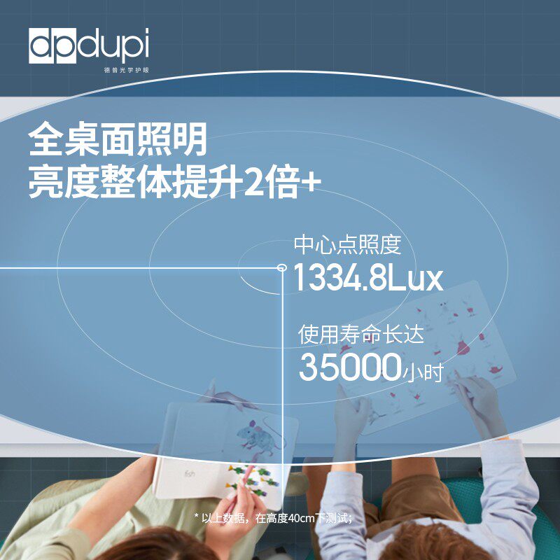 德普可夹式护眼灯横夹学生儿童阅读学习书柜桌专用全光谱屏幕台灯