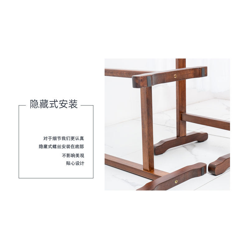 古筝架子脚架 立式禅架实木架子腿 简约H型格格架 仿古式支架便携