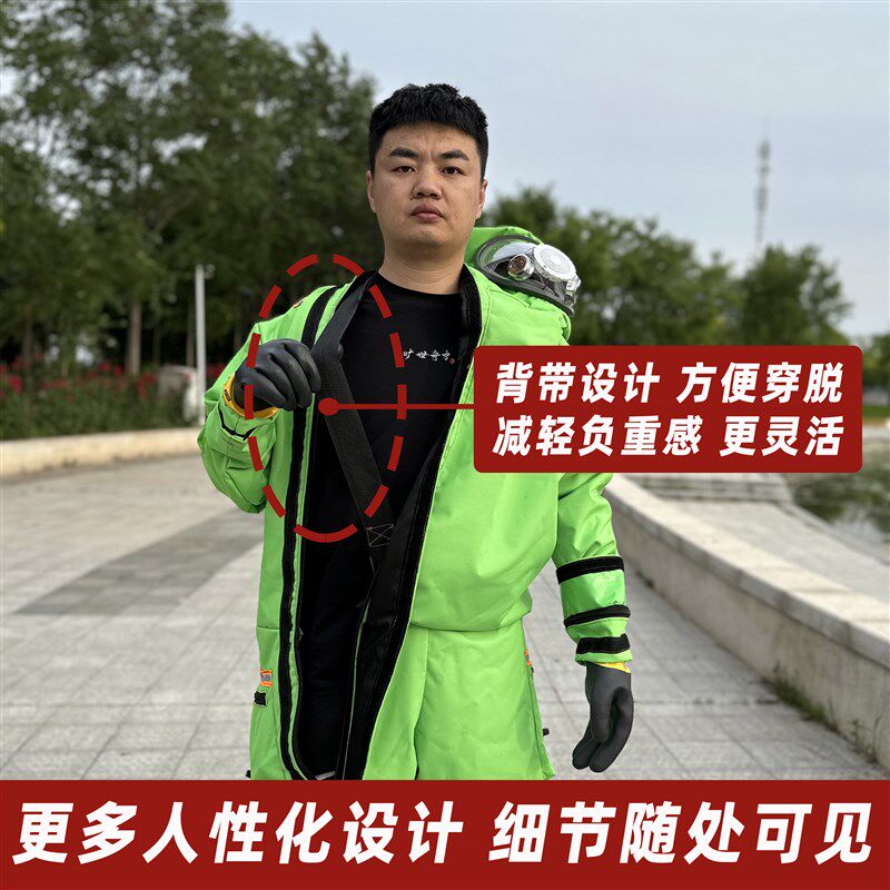 新款马蜂服捉红娘蜂衣充气防蜂服全套透气连体专用金环胡蜂防护服