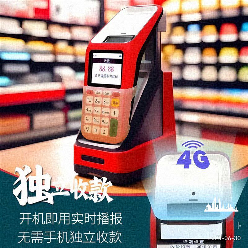 扫码支付盒子手持无线移动付款消费收钱器收款机收银机一体机新款