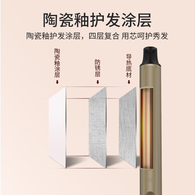 影楼专用卷发棒化妆师不伤发网红女美发旋转电卷棒理发店大号32mm