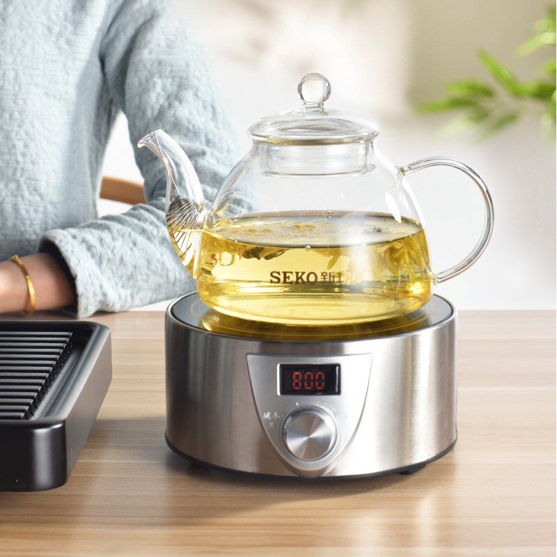 新功电陶炉煮茶壶专用茶炉煮茶器围炉煮茶家用室内茶具玻璃烧水壶