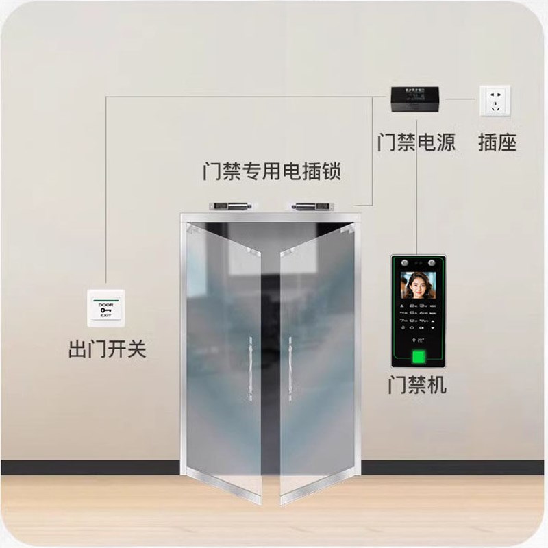 中控F7pro人脸识别门禁考勤一体机指纹密码刷卡/玻璃木铁防门