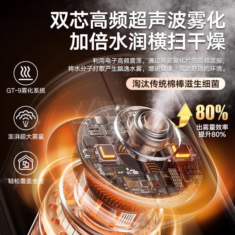 加湿器家用静音卧室孕妇婴儿小型桌面净化大雾量空气喷雾机香薰