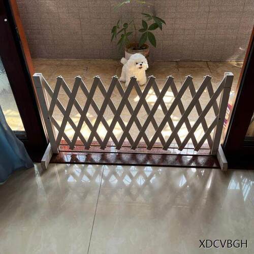 宠物围栏狗笼隔断拦狗栅栏阳台隔离门可伸缩栅栏门挡狗挡猫兔护栏