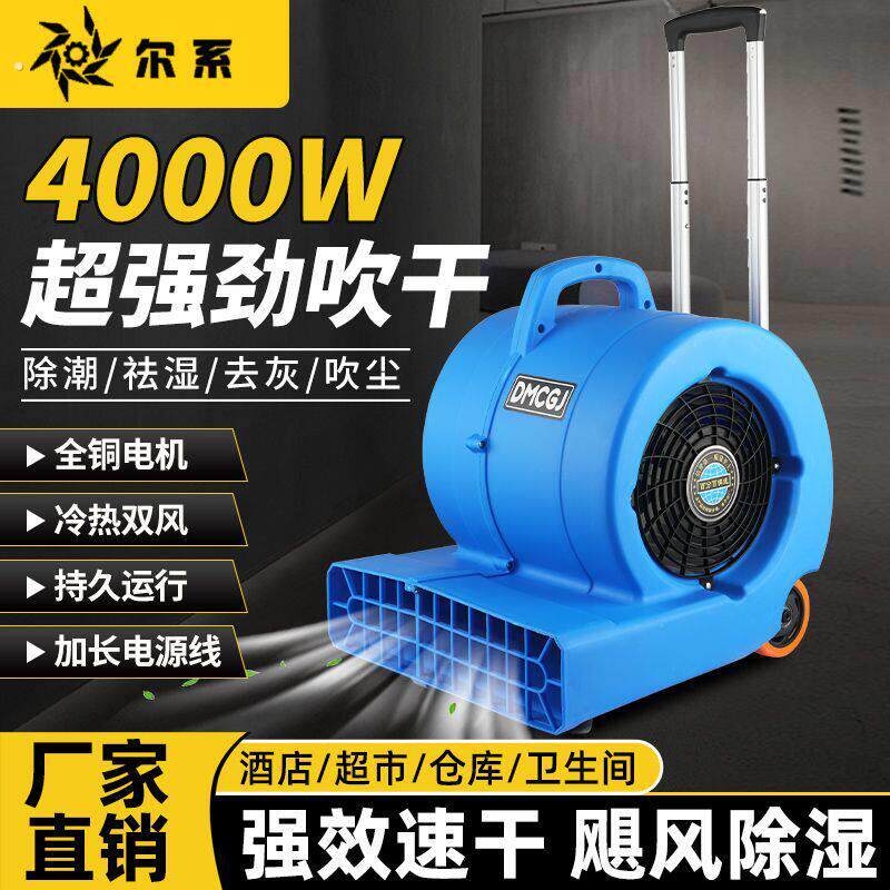 鼓风机大功率强力吹风静音吹地机地面吹干机强风商用机家用厕所速
