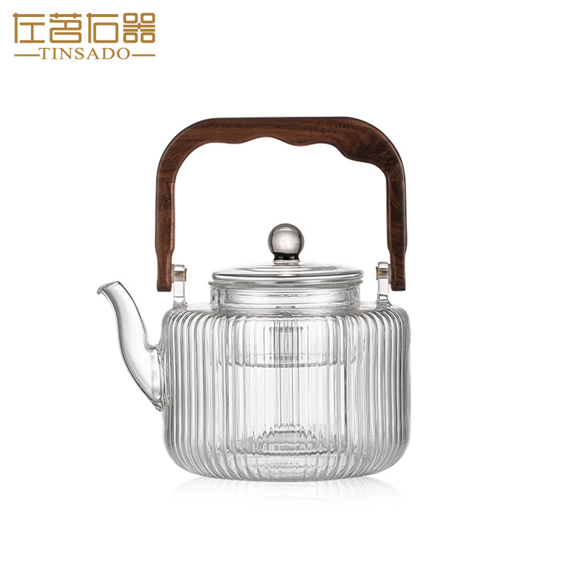 左茗右器星空提梁壶耐热蒸煮双内胆泡茶壶大容量家用电陶炉烧水壶