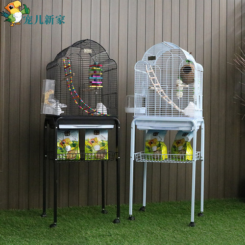 玄凤虎皮鹦鹉笼子 豪华别墅大型鸟笼 八哥大号超大牡丹鹩哥繁殖笼