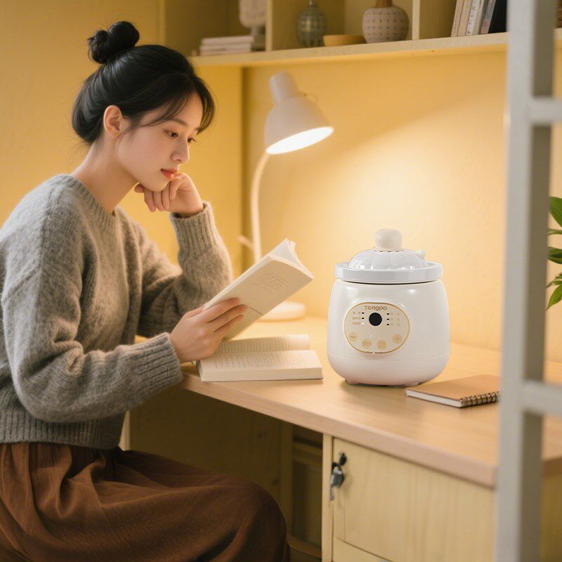 藤婆电炖锅微压快炖一人食多功能迷你燕窝小炖盅煲汤煮杂粮粥神器