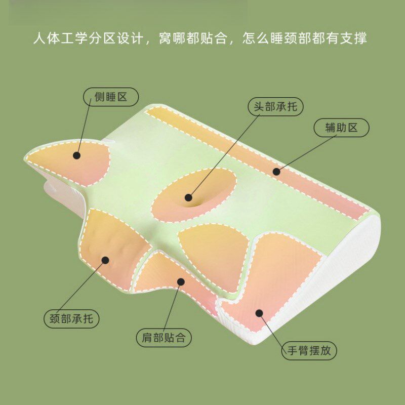 记忆棉高枕加大加厚颈椎枕胖人专用助睡眠护颈枕13cm胖子蝶形枕头