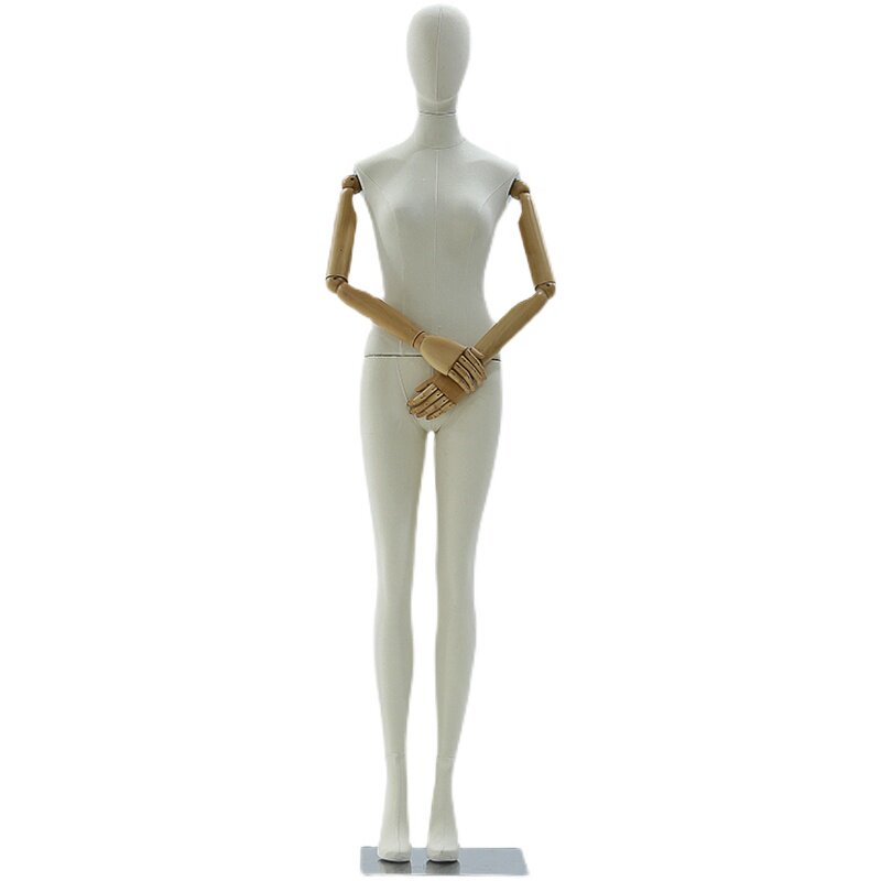 亲子服装店男女儿童全身模特道具高档橱窗全身包布模特架子展示架