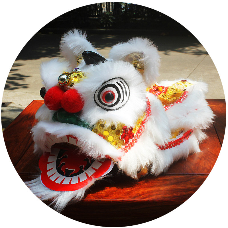 中国风民间传统舞狮工艺品 创意实用纸巾狮摆件装饰送礼 新年礼物