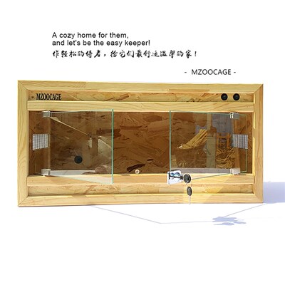包邮 OSB 陆龟饲养爬箱 爬虫宠物保温箱 蜥蜴刺猬饲养盒木箱玻璃