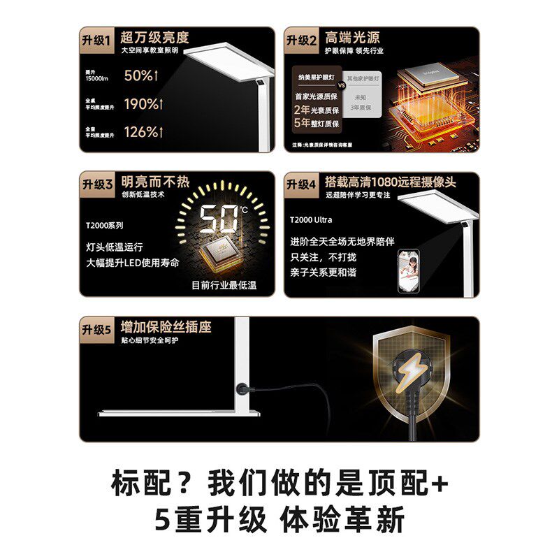 纳美星落地立式护眼大路灯学习专用儿童钢琴全光谱阅读书桌大路灯