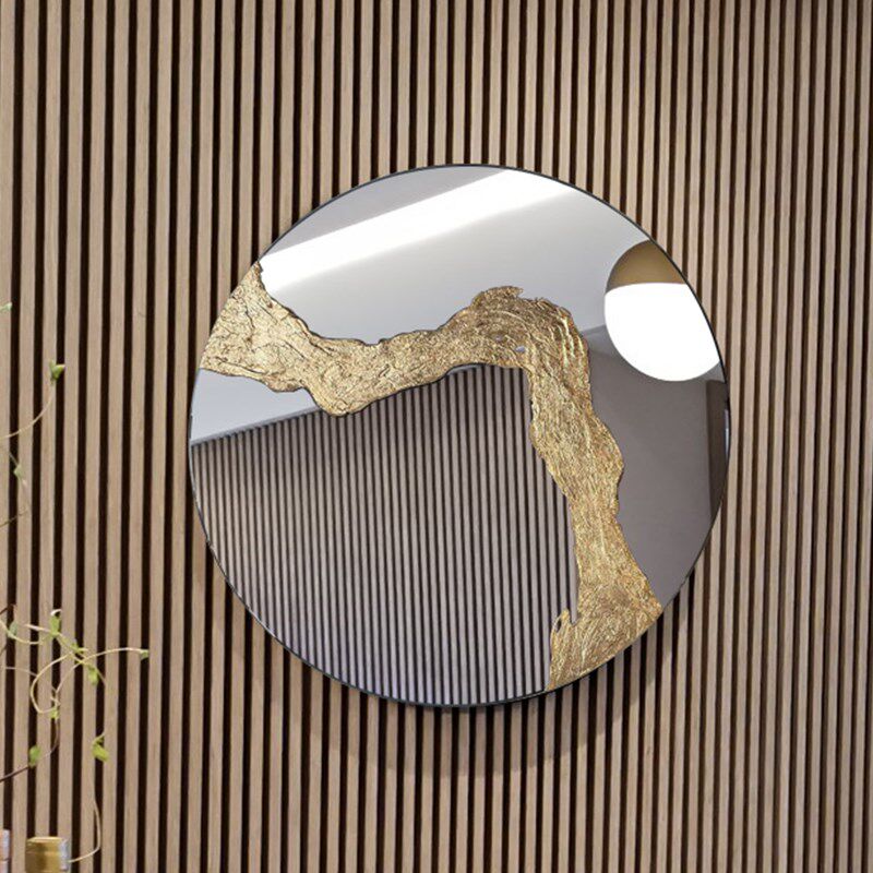 不锈钢壁饰挂件客厅背景墙装饰卧室走廊装饰壁挂玄关轻奢带灯挂饰